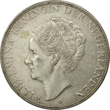 Coin, Netherlands, Wilhelmina I, 2-1/2 Gulden, 1933, AU(50-53), Silver, KM:165