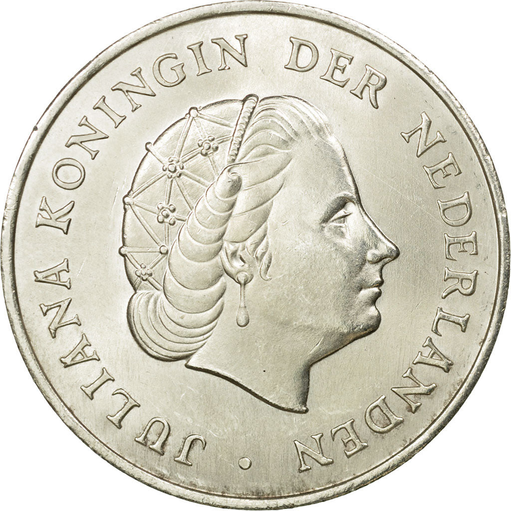 Coin, Netherlands Antilles, Juliana, 2-1/2 Gulden, 1964, AU(55-58), Silver, KM:7