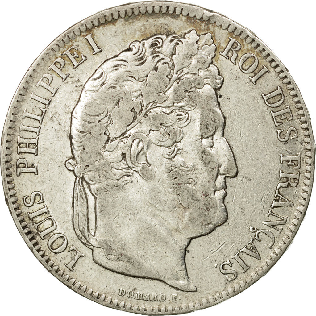 Coin, France, Louis-Philippe, 5 Francs, 1841, Lille, VF(30-35), Silver,KM 749.13