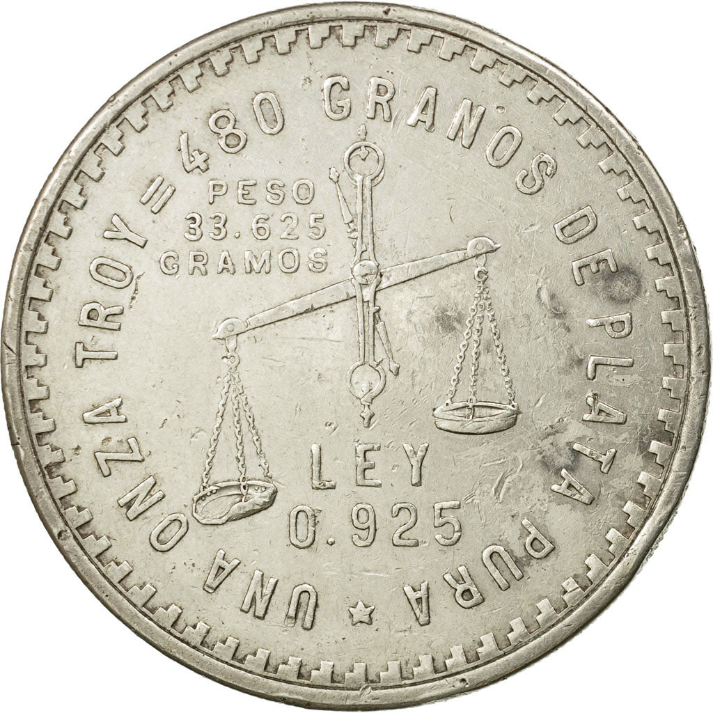 Moneta, Messico, Onza, 1949, BB, Argento, KM:M49a