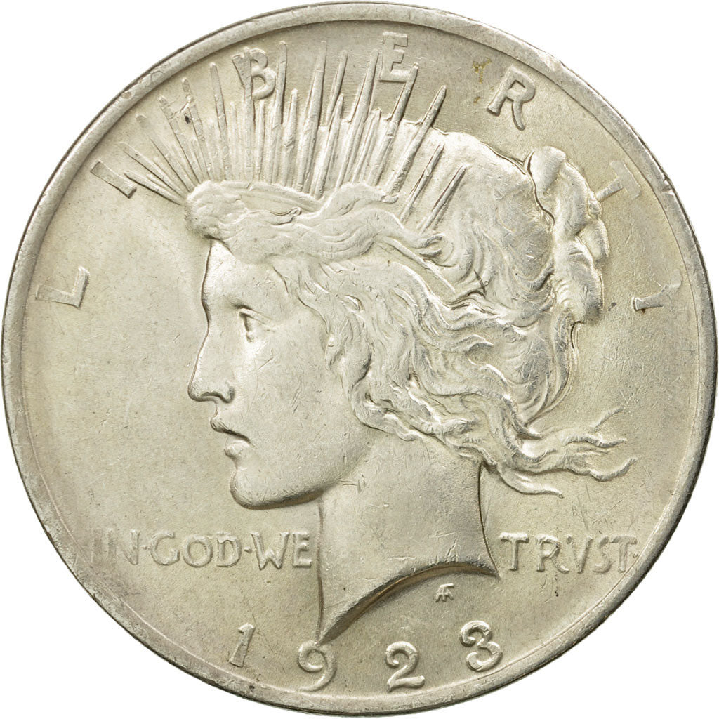 Coin, United States, Peace Dollar, 1923, Philadelphia, AU(50-53), KM 150