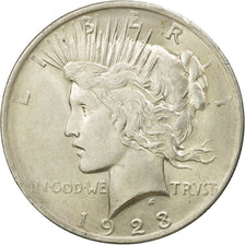 Coin, United States, Peace Dollar, 1923, Philadelphia, AU(50-53), KM 150