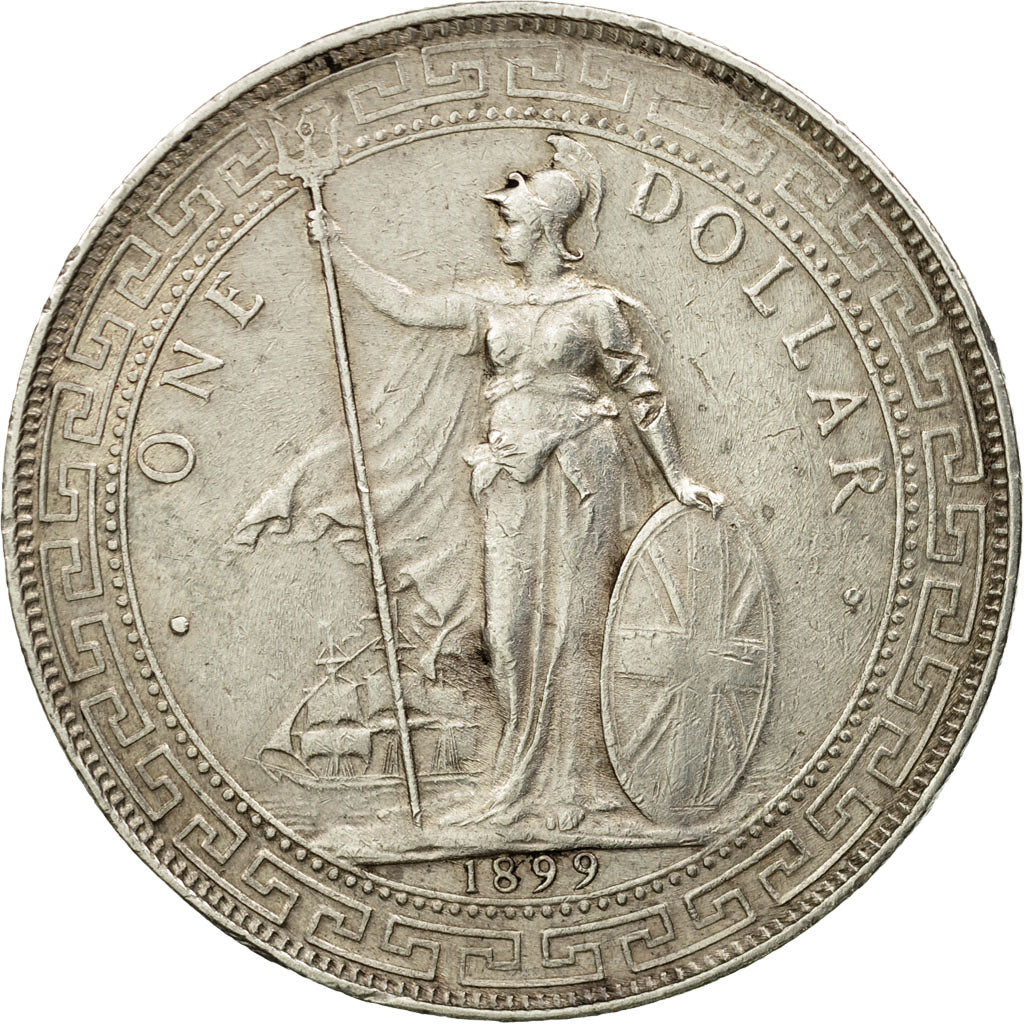 Coin, Great Britain, (no  Ruler Name), Dollar, 1899, AU(50-53), Silver, KM:T5