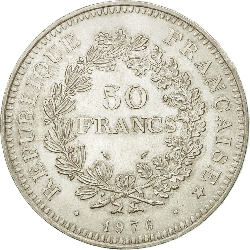 Coin, France, Hercule, 50 Francs, 1876, Paris, AU(55-58), Silver, KM:941.1