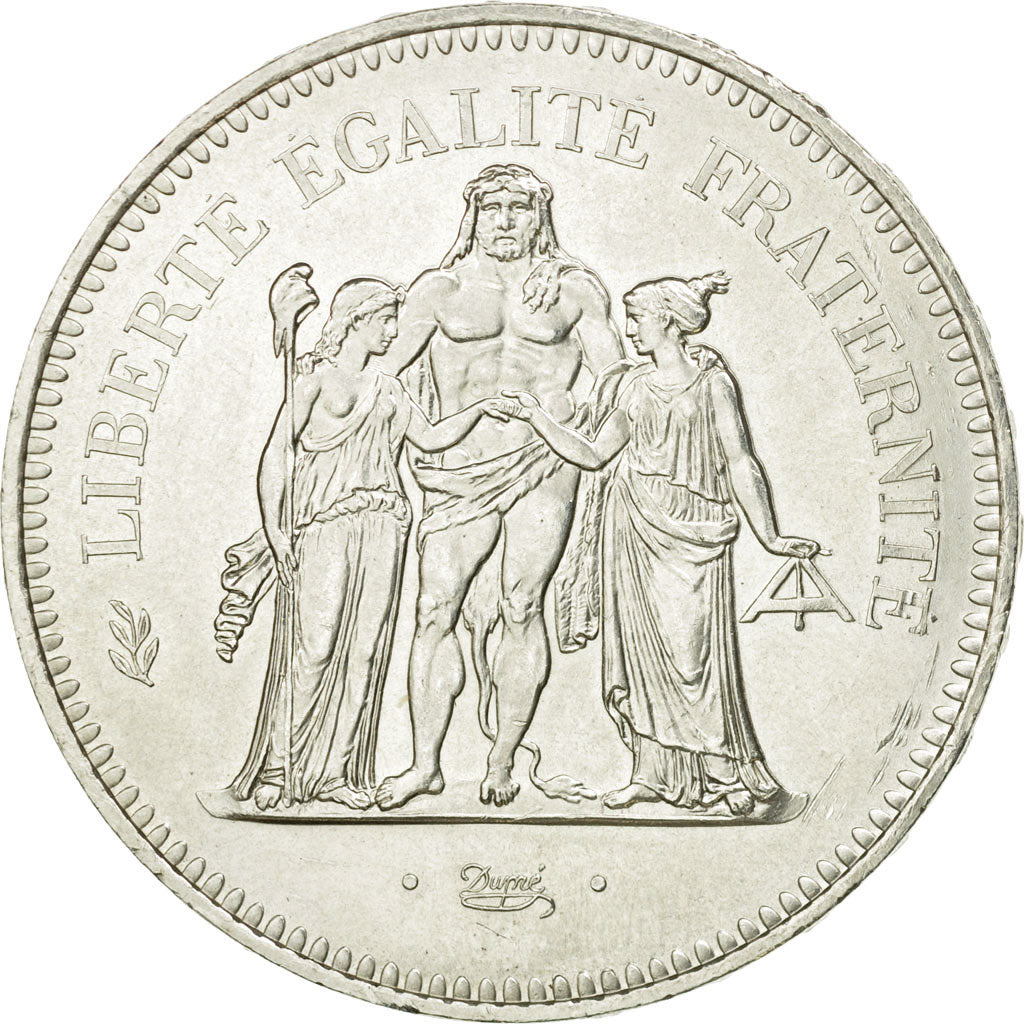 Coin, France, Hercule, 50 Francs, 1979, Paris, AU(55-58), Silver, KM:941.1