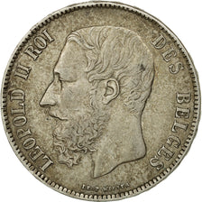 Coin, Belgium, Leopold II, 5 Francs, 5 Frank, 1870, EF(40-45), Silver, KM:24