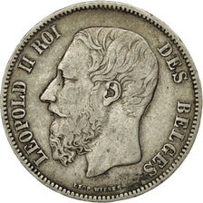 Monnaie, Belgique, Leopold II, 5 Francs, 5 Frank, 1868, TTB, Argent, KM:24