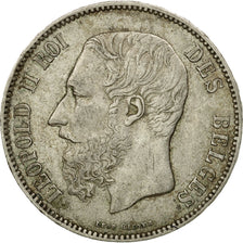 Coin, Belgium, Leopold II, 5 Francs, 5 Frank, 1873, EF(40-45), Silver, KM:24