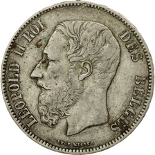 Coin, Belgium, Leopold II, 5 Francs, 5 Frank, 1873, EF(40-45), Silver, KM:24