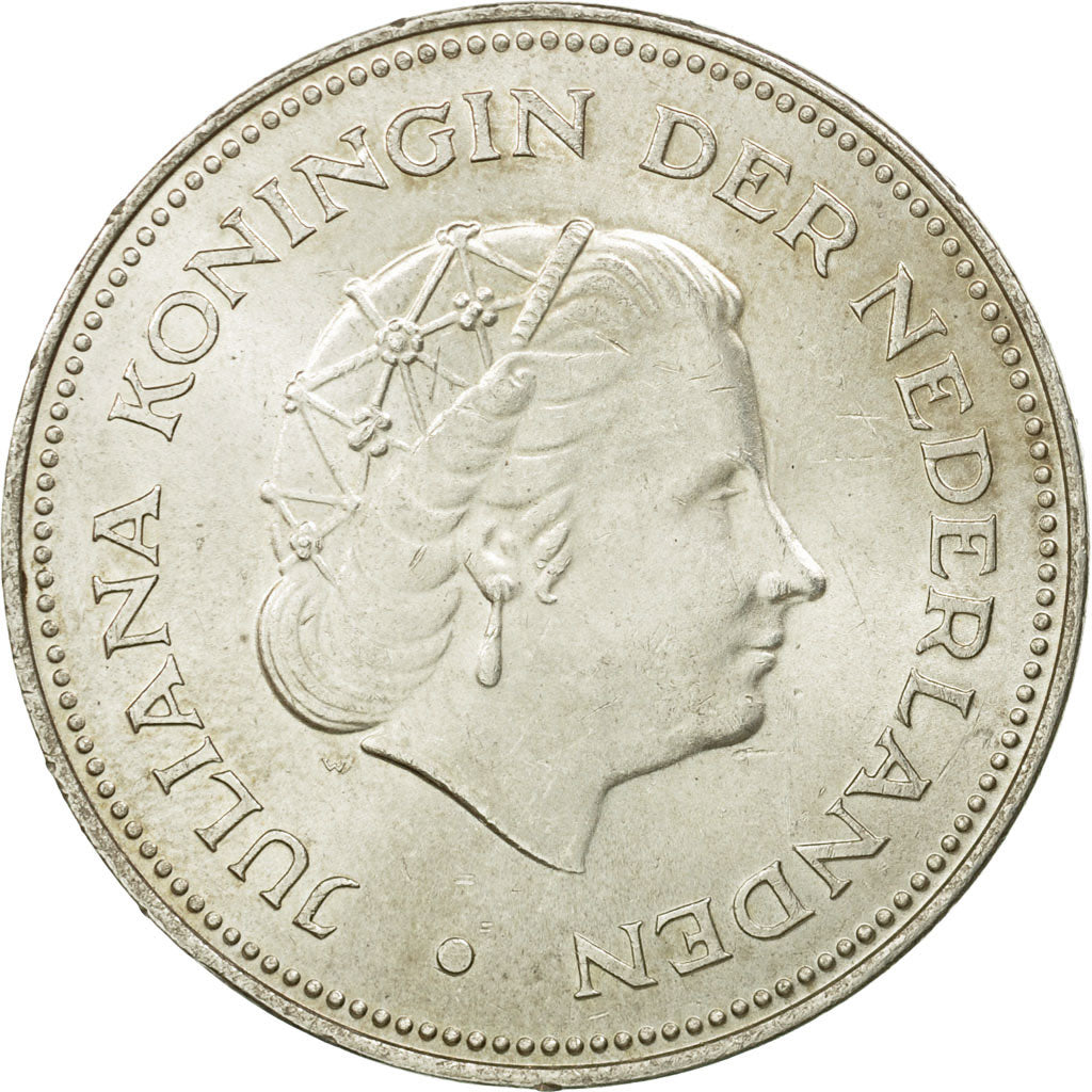 Monnaie, Pays-Bas, Juliana, 10 Gulden, 1970, SUP, Argent, KM:195