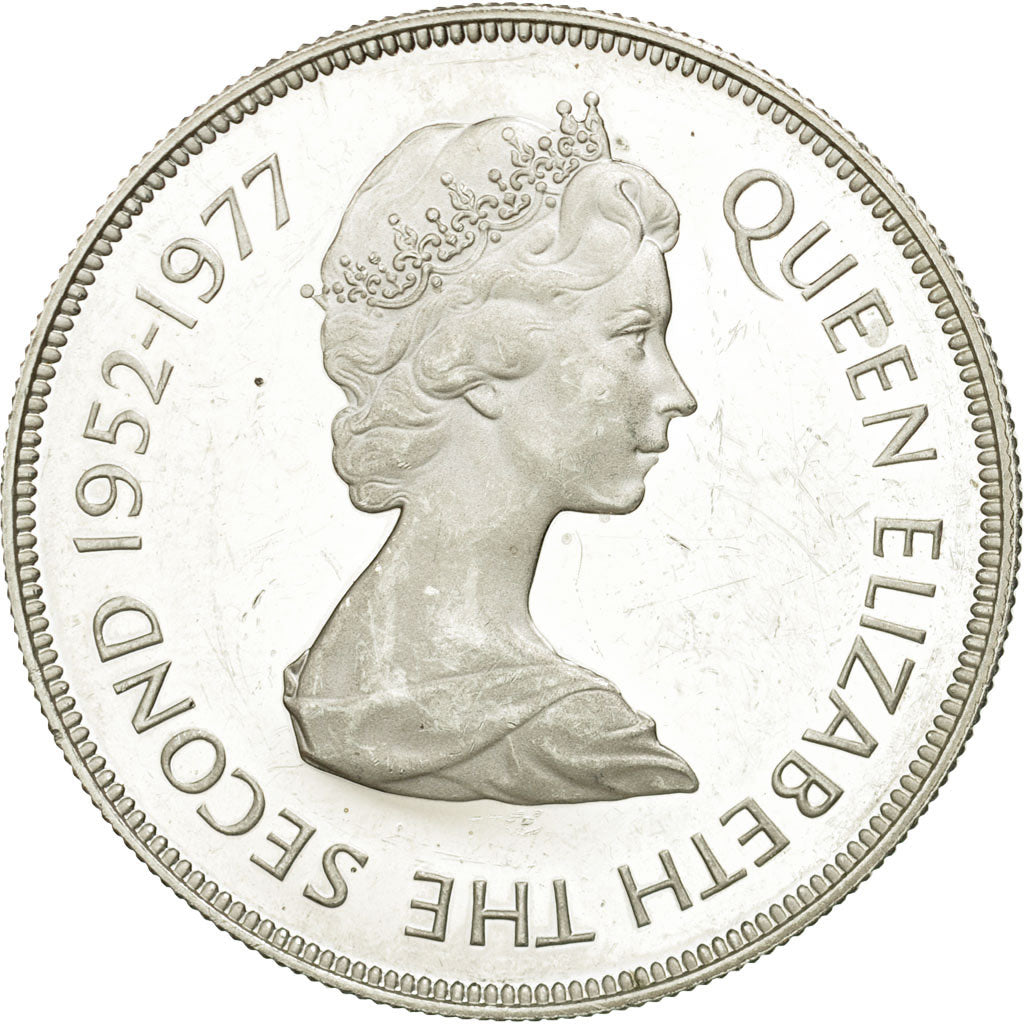Coin, Gibraltar, Elizabeth II, 25 New Pence, 1997, AU(50-53), Silver, KM:10a