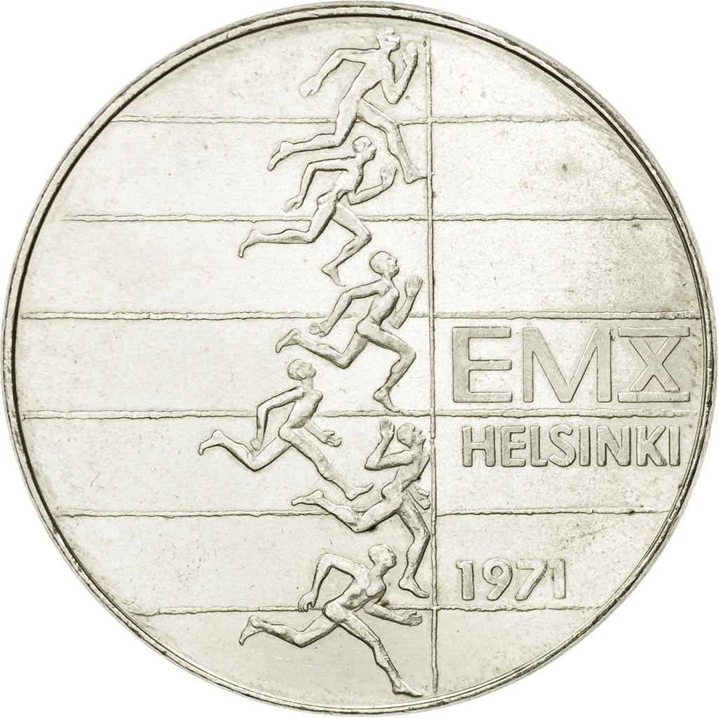 Coin, Finland, 10 Markkaa, 1971, MS(60-62), Silver, KM:52