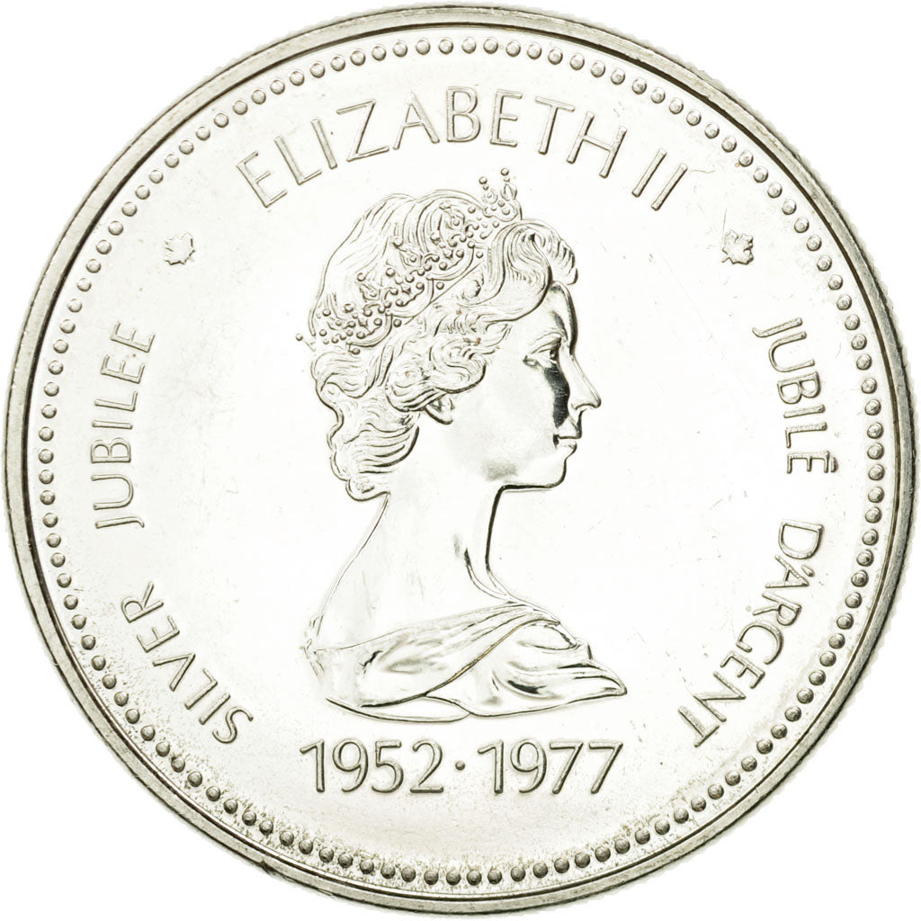 Moneda, Canadá, Elizabeth II, Dollar, 1977, Ottawa, MBC+, KM 118