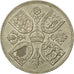 Coin, Great Britain, Elizabeth II, Crown, 1953, AU(55-58), Copper-nickel, KM:894