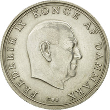 Coin, Denmark, Frederik IX, 10 Kroner, 1968, Copenhagen, AU(50-53),Silver,KM 857