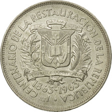 Monnaie, Dominican Republic, Peso, 1963,Dominican Republic Mint,SUP,Argent,KM 30
