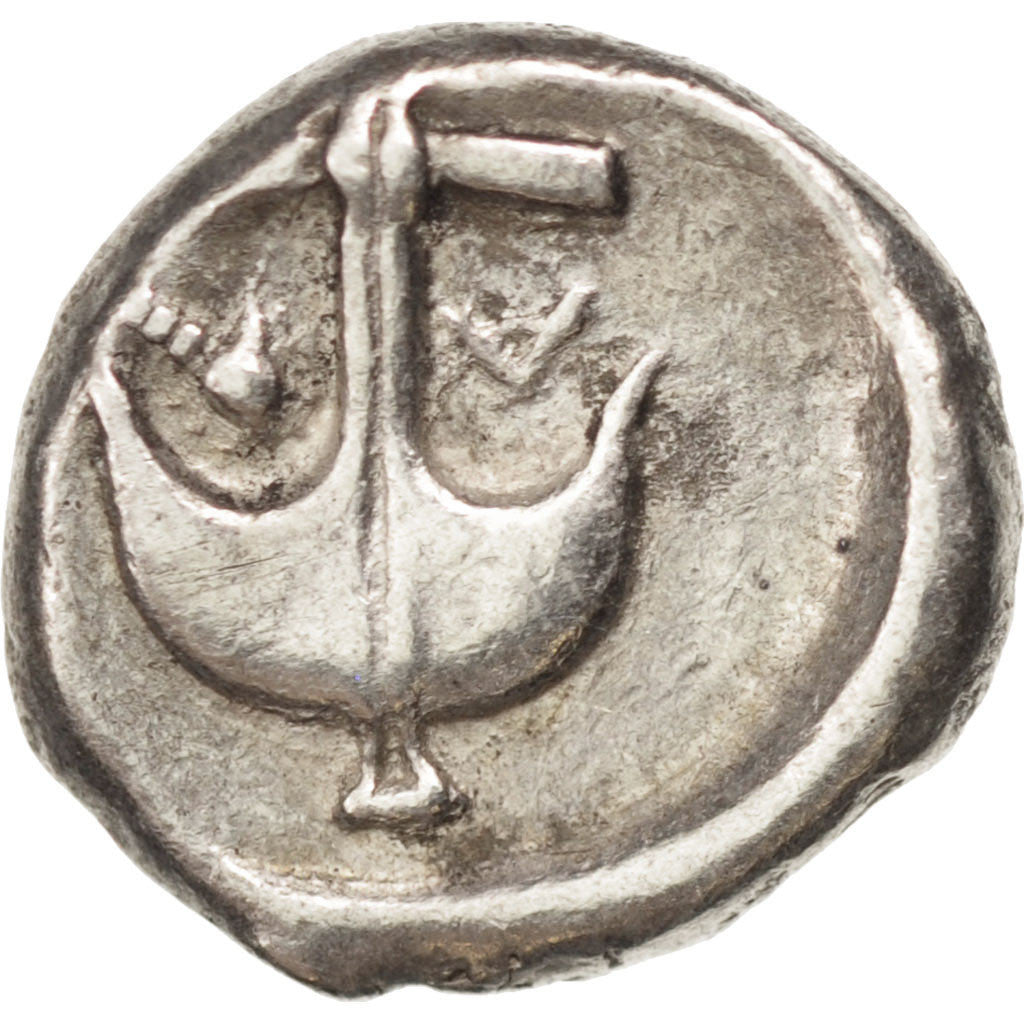 Coin, Thrace, Apollonia Pontica, Drachm, AU(50-53), Silver, SNG Cop:457