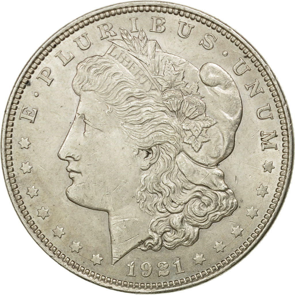Coin, United States, Morgan Dollar, 1921, Philadelphia, AU(50-53), KM 110