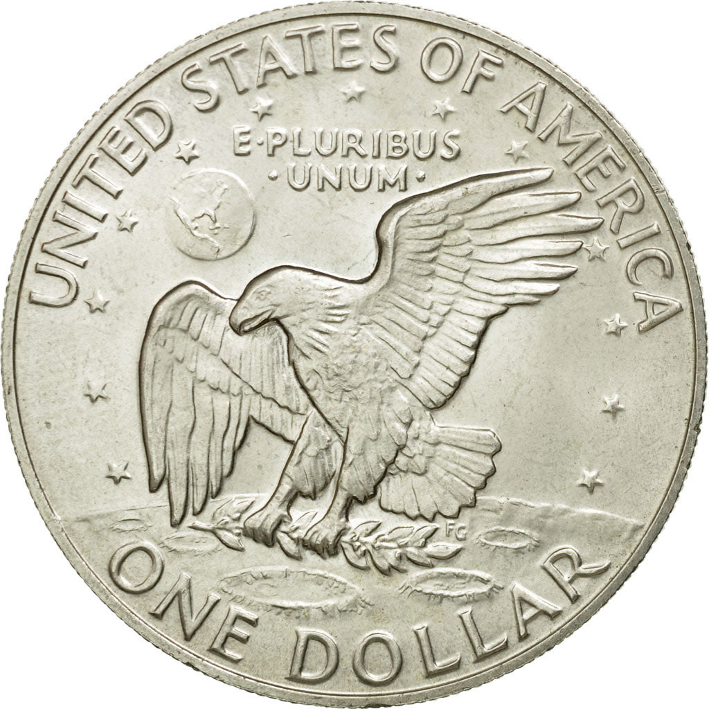 Coin, United States, Eisenhower Dollar, 1974, San Francisco, AU(55-58), KM 203a