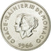 Moneda, Mónaco, 10 Francs, 1966, MBC+, Plata, KM:M1, Gadoury:MC 154
