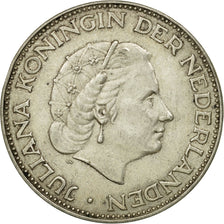 Coin, Netherlands, Juliana, 2-1/2 Gulden, 1959, EF(40-45), Silver, KM:185