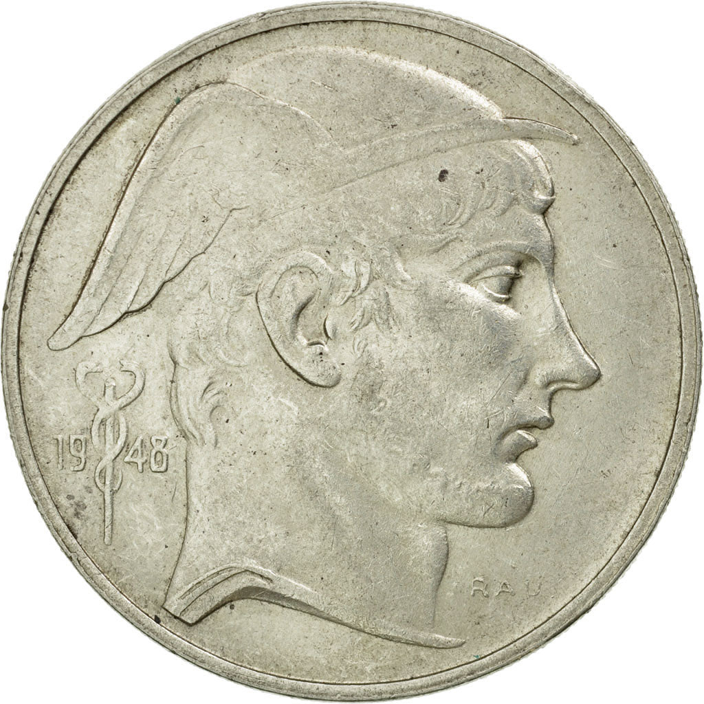 Monnaie, Belgique, 50 Francs, 50 Frank, 1948, TTB+, Argent, KM:136.1