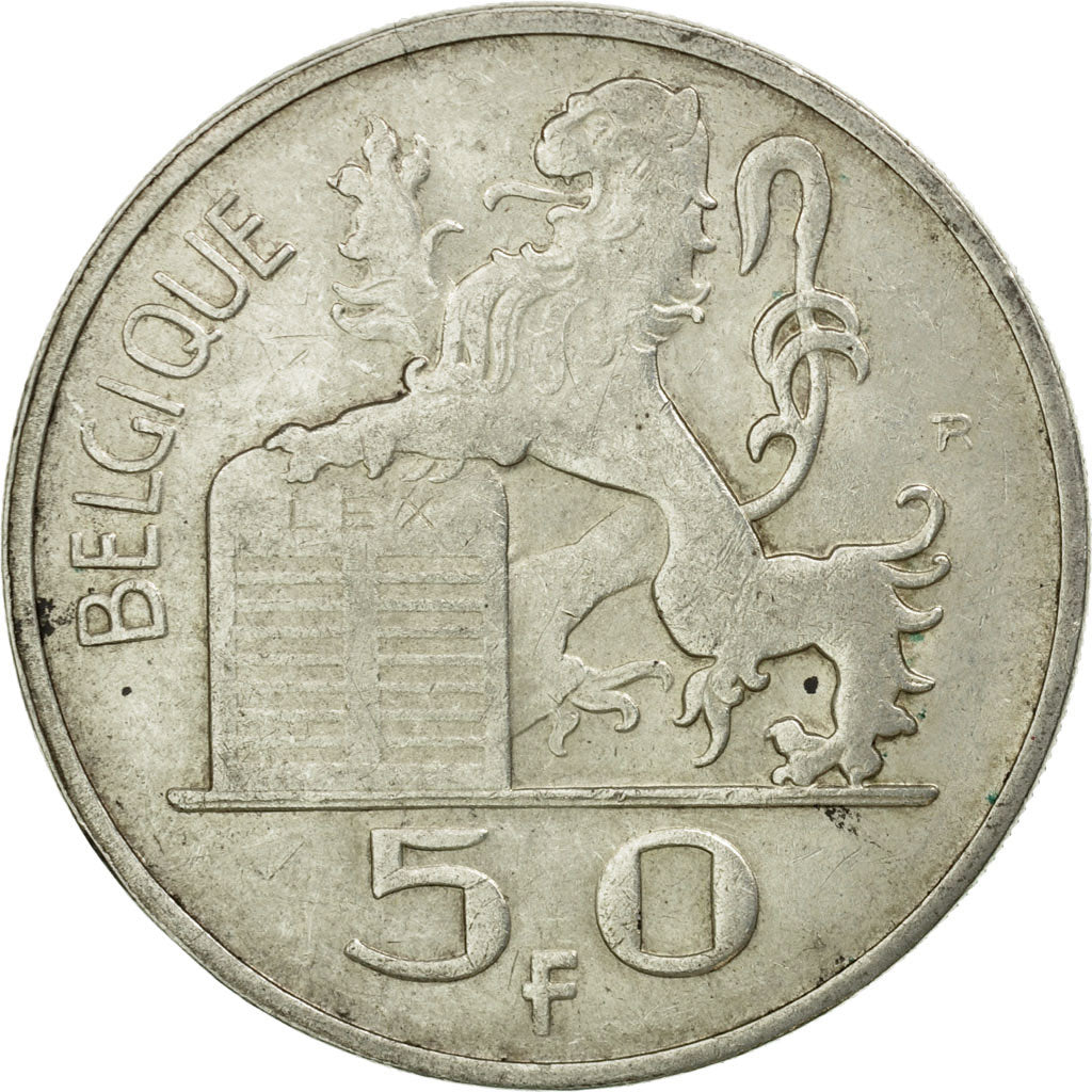 Monnaie, Belgique, 50 Francs, 50 Frank, 1948, TTB+, Argent, KM:136.1