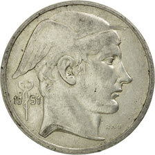 Moneta, Belgio, 50 Francs, 50 Frank, 1951, BB+, Argento, KM:137