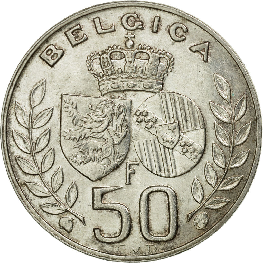 Coin, Belgium, 50 Francs, 50 Frank, 1960, AU(50-53), Silver, KM:152.1