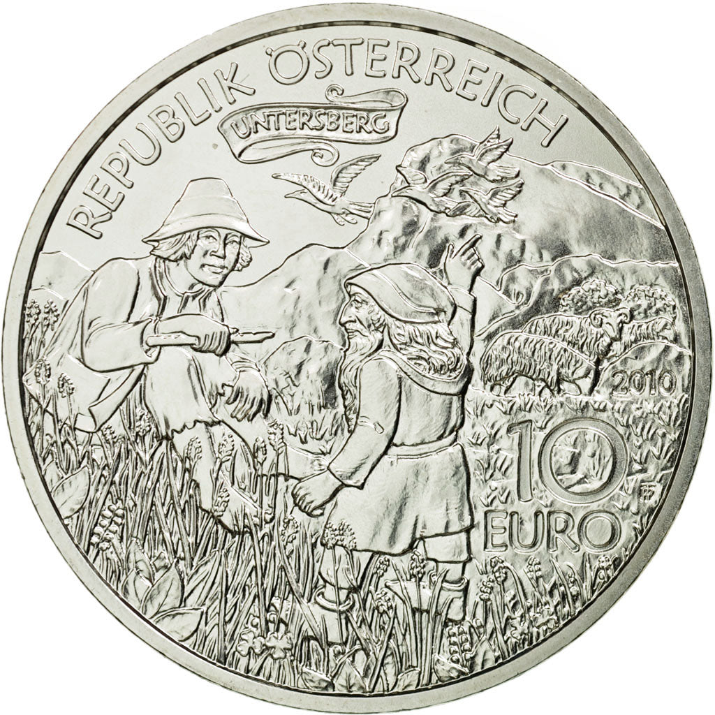 Coin, Austria, 10 Euro, 2010, Vienna, (Wien), MS(63), Silver, KM:3186