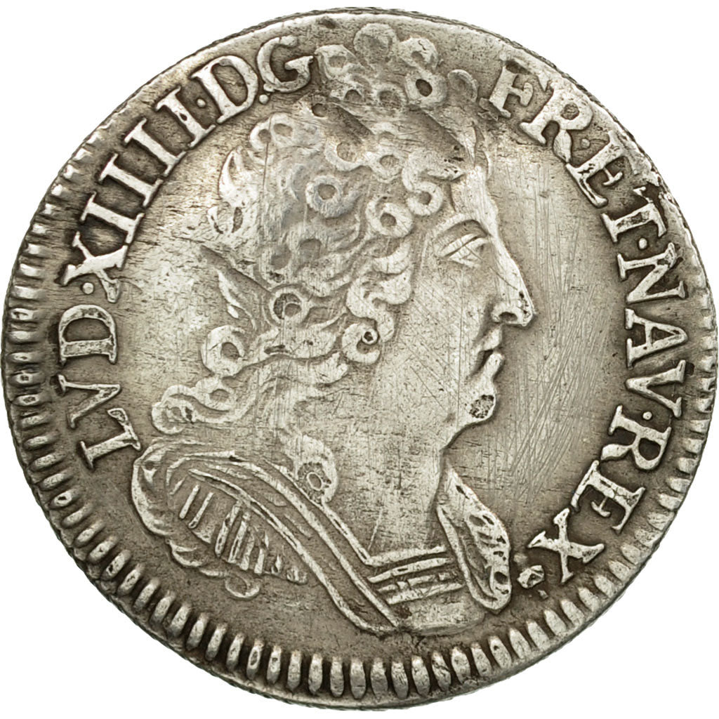 Coin, France, Louis XIV, 1/10 Ecu, 1710, Reims, EF(40-45), Silver, Gadoury:125