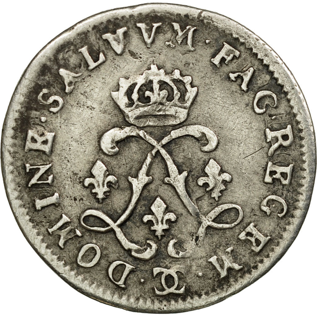Coin, France, Louis XIV, 4 Sols aux 2 L, 4 Sols 2 Deniers, 1695, Besançon