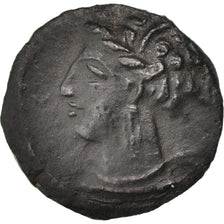 Coin, Carthage, Zeugitane, Tanit, Bronze Unit, Carthage, AU(55-58), Copper, SNG
