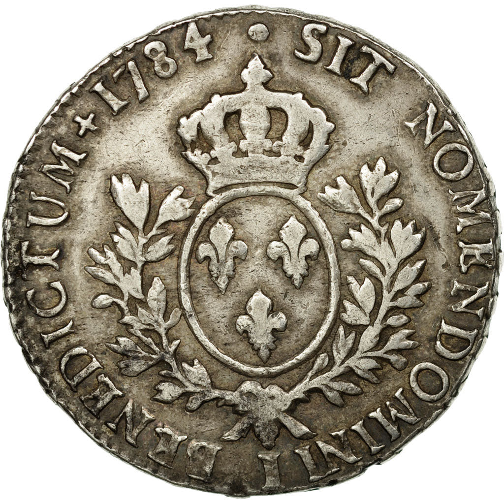 Moneda, Francia, Louis XVI, Écu aux branches d'olivier,1784,Limoges,BC+,KM 564.7