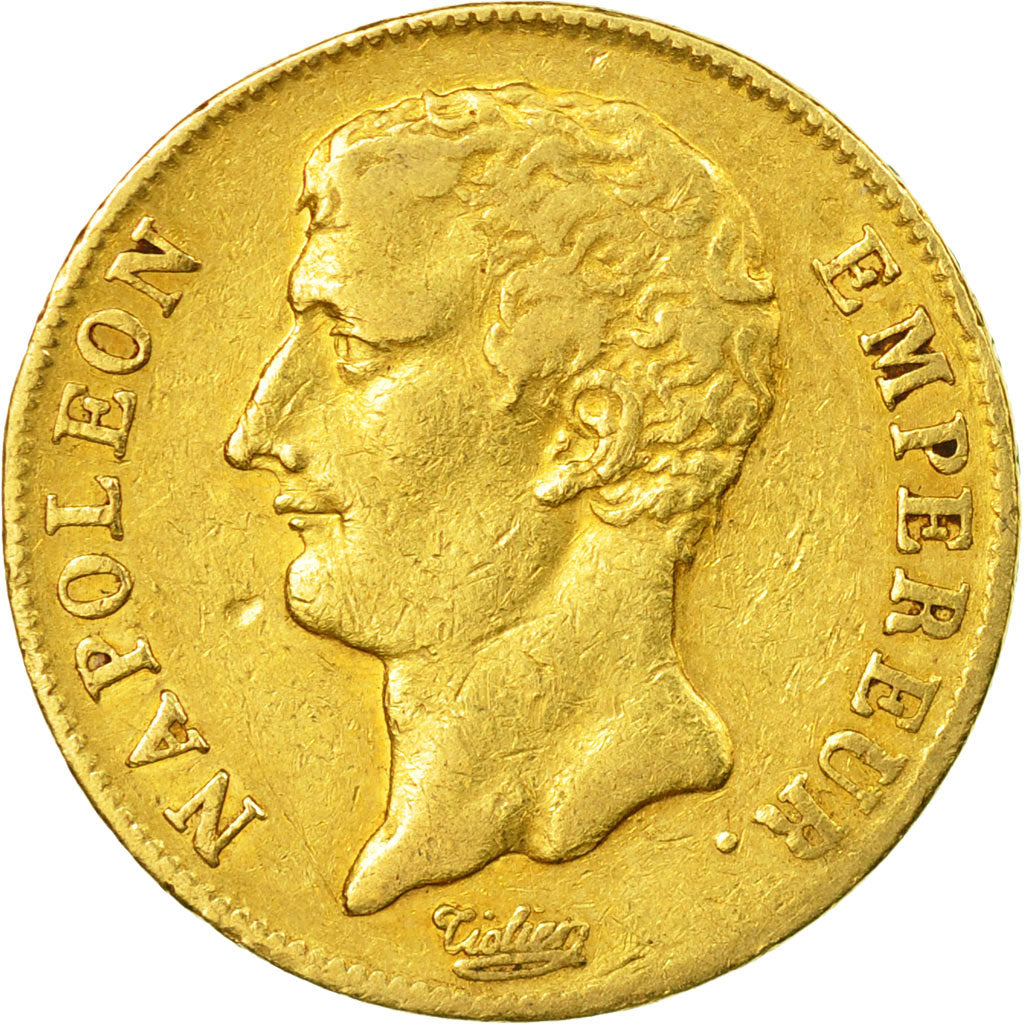 Munten, Frankrijk, Napoléon I, 20 Francs, Jaar 12 (1804), Paris, ZF, Goud,KM 661