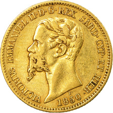 Coin, ITALIAN STATES,Vittorio Emanuele II, 20 Lire,1850,Genoa,EF(40-45),KM 146.2