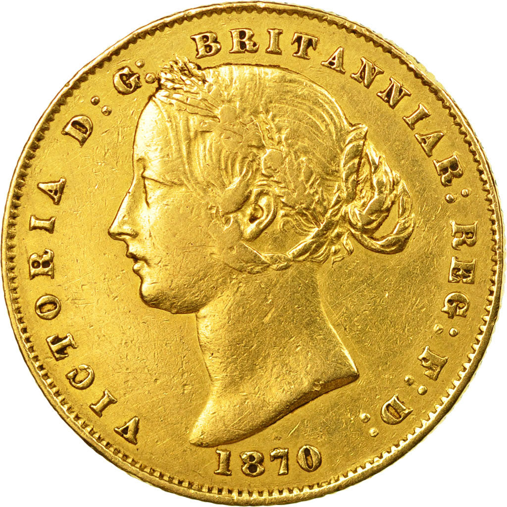 Coin, Australia, Victoria, Sovereign, 1870, Sydney, EF(40-45), Gold, KM:4