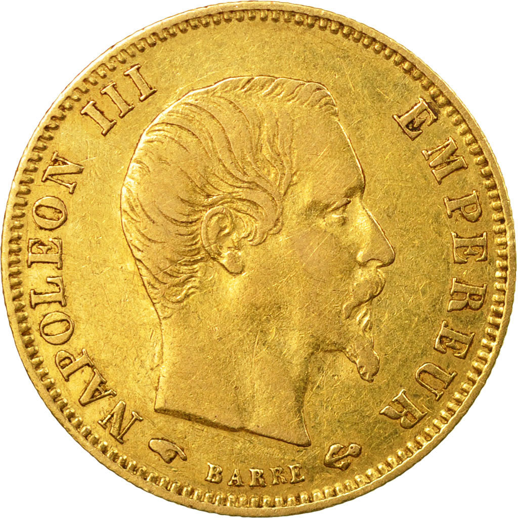 Coin, France, Napoleon III, 5 Francs, 1859, Paris, VF(30-35), Gold, KM 787.1