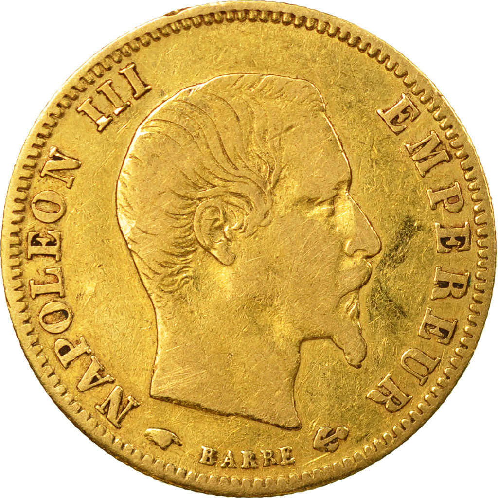 Coin, France, Napoleon III, 5 Francs, 1859, Paris, VF(30-35), Gold, KM 787.1