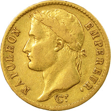Moneda, Francia, Napoléon I, 20 Francs, 1811, Torino, BC+, Oro, KM:695.9