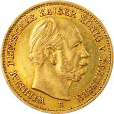 Münze, Deutsch Staaten, PRUSSIA, Wilhelm I, 5 Mark, 1877, Breslau,SS,Gold,KM 507