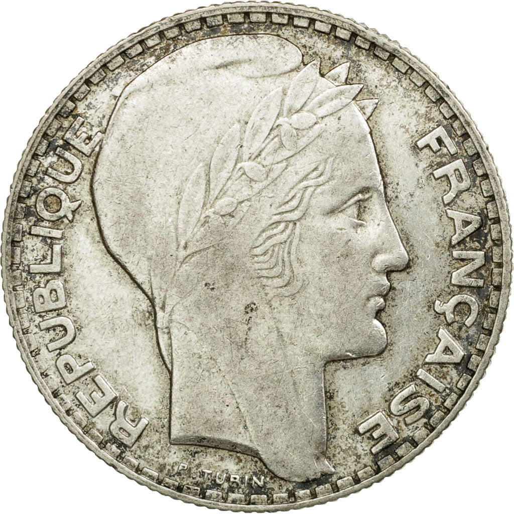 Coin, France, Turin, 10 Francs, 1939, Paris, EF(40-45), Silver, KM:878