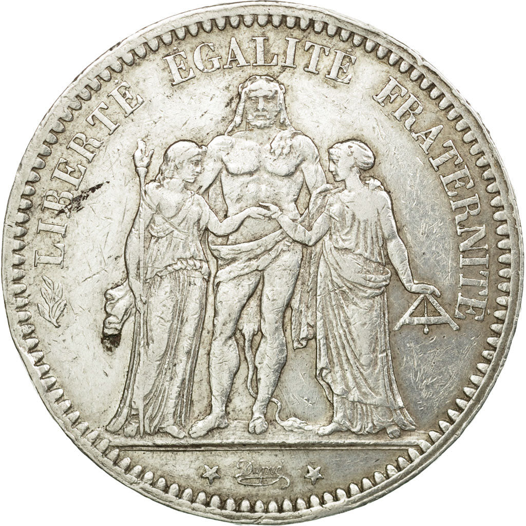 Coin, France, Hercule, 5 Francs, 1873, Paris, AU(50-53), Silver, KM:820.1