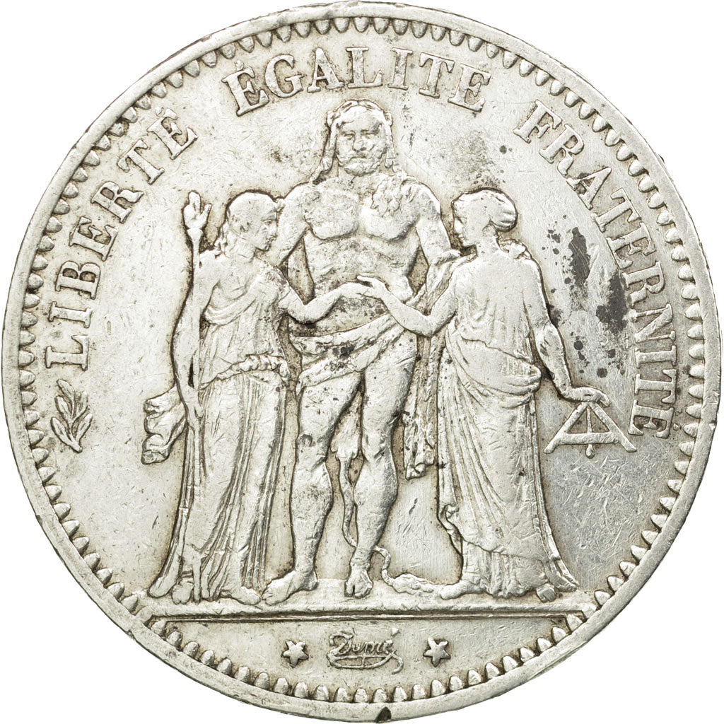 Monnaie, France, Hercule, 5 Francs, 1875, Paris,TTB,Argent,Gadoury:745a,KM 820.1