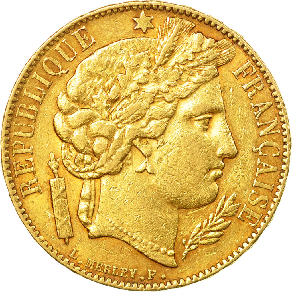 Coin, France, Cérès, 20 Francs, 1850, Paris, AU(50-53), Gold, KM:762