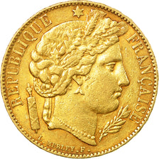 Coin, France, Cérès, 20 Francs, 1850, Paris, AU(50-53), Gold, KM:762