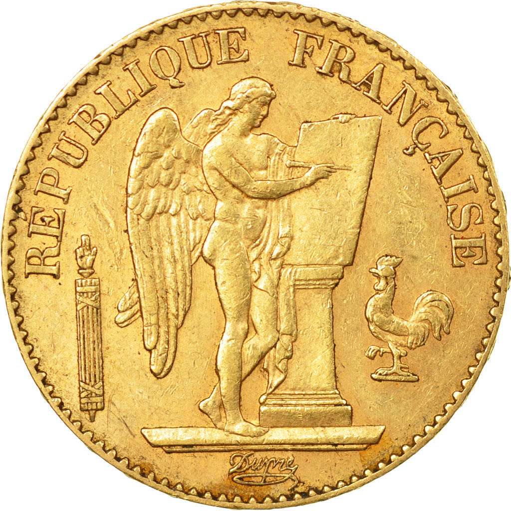 Coin, France, Génie, 20 Francs, 1895, Paris, EF(40-45), Gold, KM:825