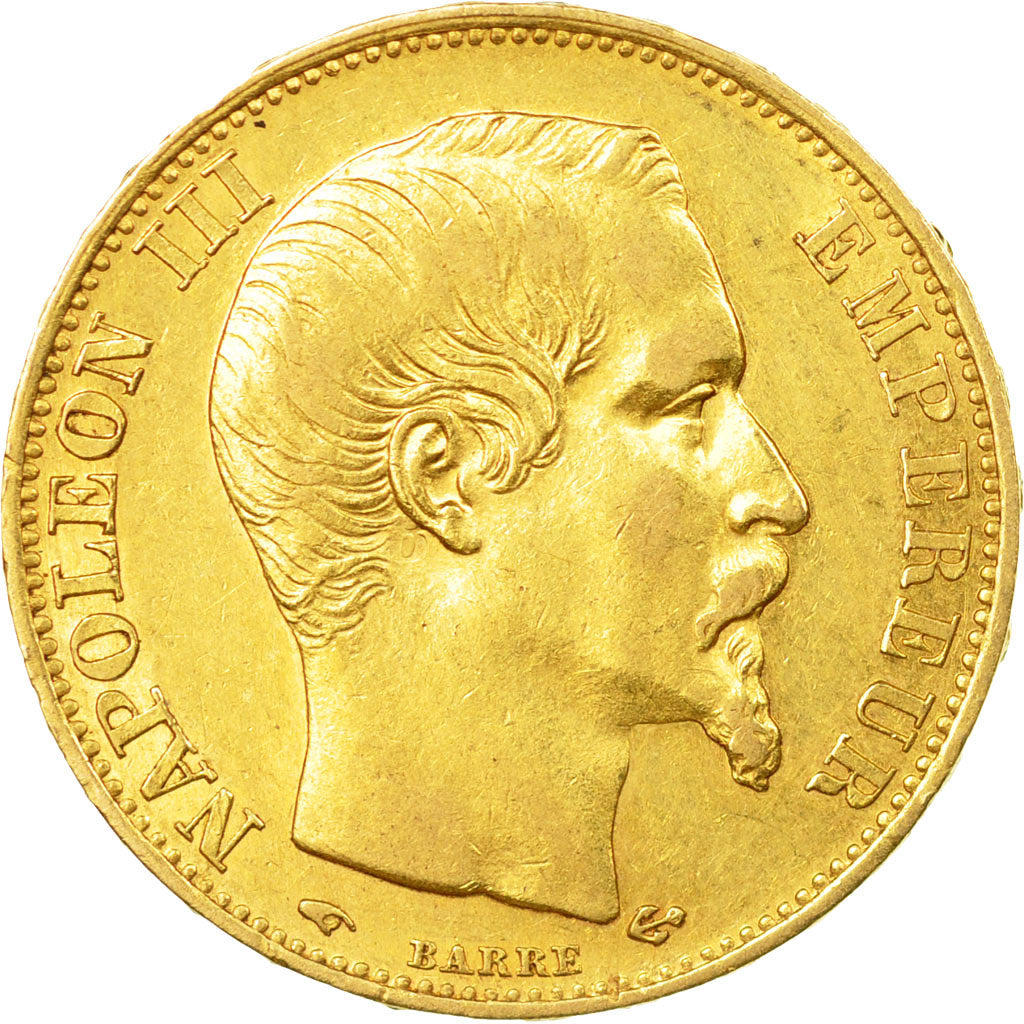 Coin, France, Napoleon III, 20 Francs, 1859, Paris, AU(50-53), Gold, KM 781.1
