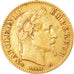 Moneda, Francia, Napoleon III, 10 Francs, 1862, Paris, BC+, Oro, KM 800.1