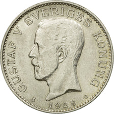 Coin, Sweden, Gustaf V, Krona, 1928, AU(55-58), Silver, KM:786.2